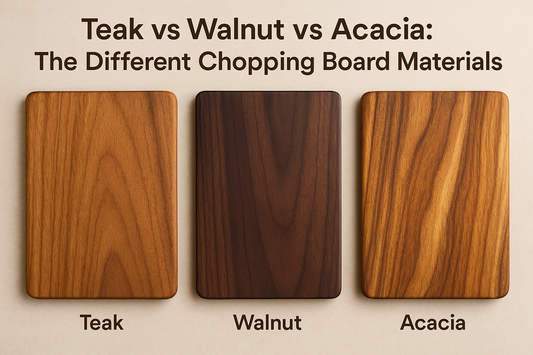 Teak vs Walnut vs Acacia: The Different Chopping Board Materials