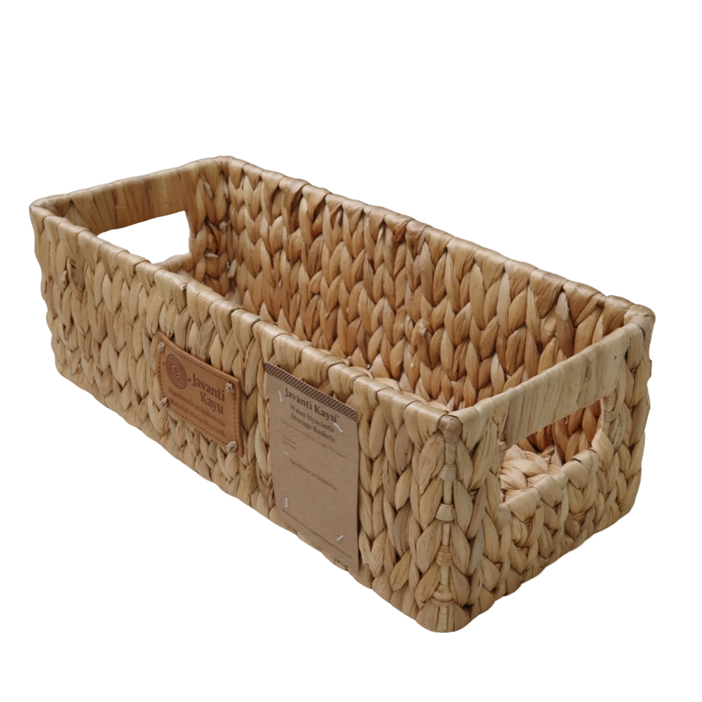 Handwoven Water Hyacinth Wicker Storage Baskets