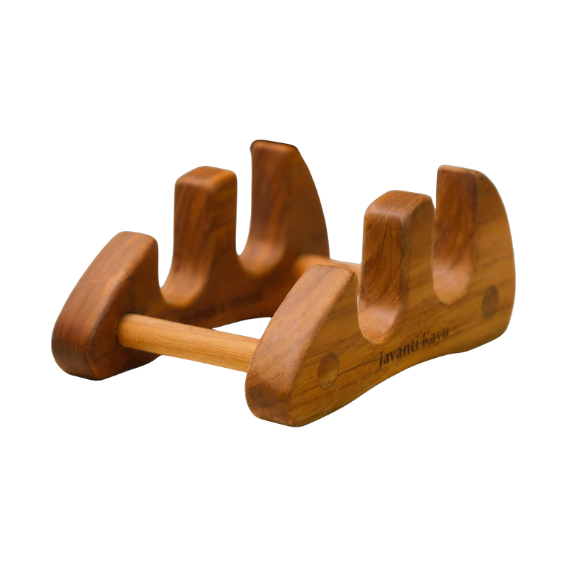 The Duo Stand — Teak Board Stand