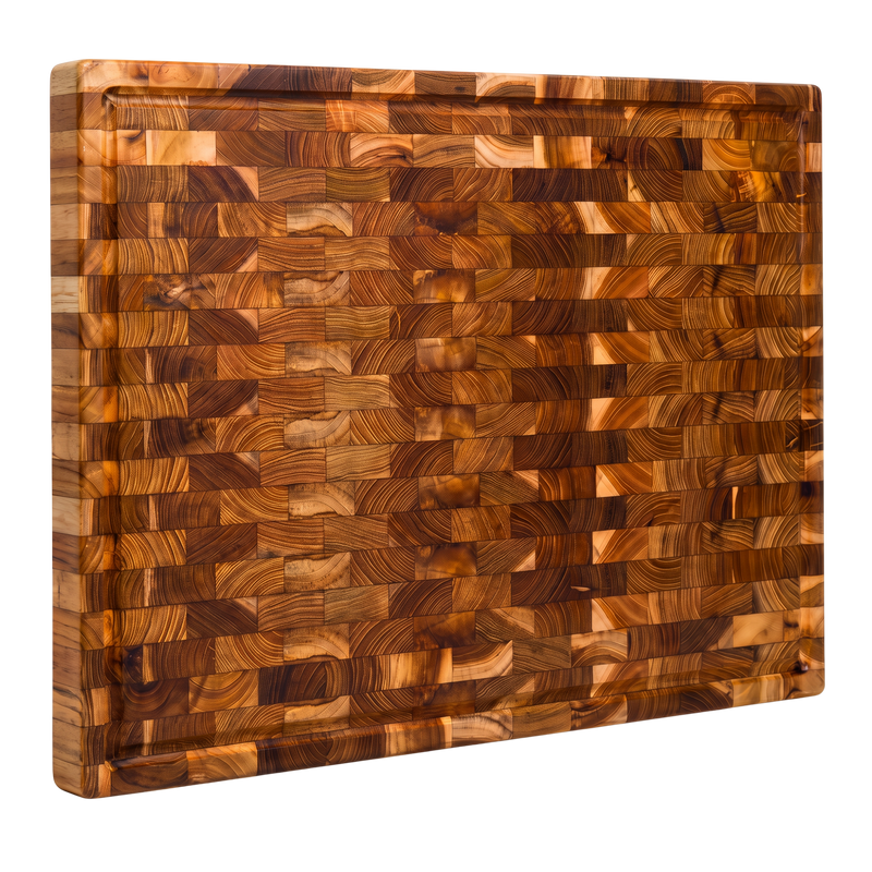 The Block — End-Grain Teak Cutting Board