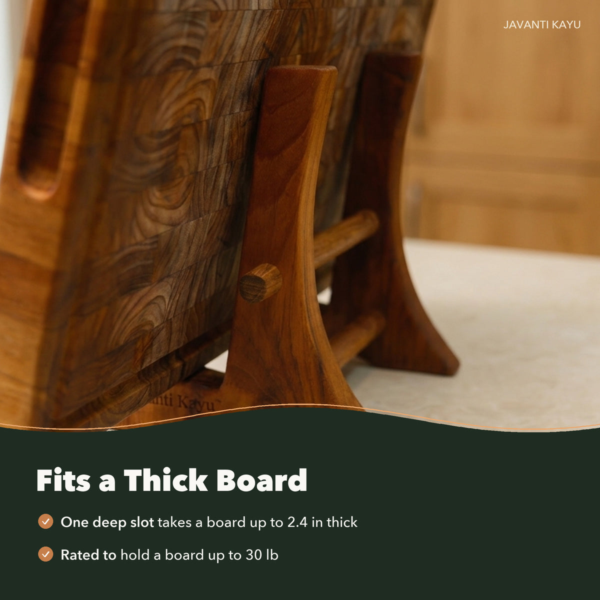 The Solo Stand — Teak Board Stand