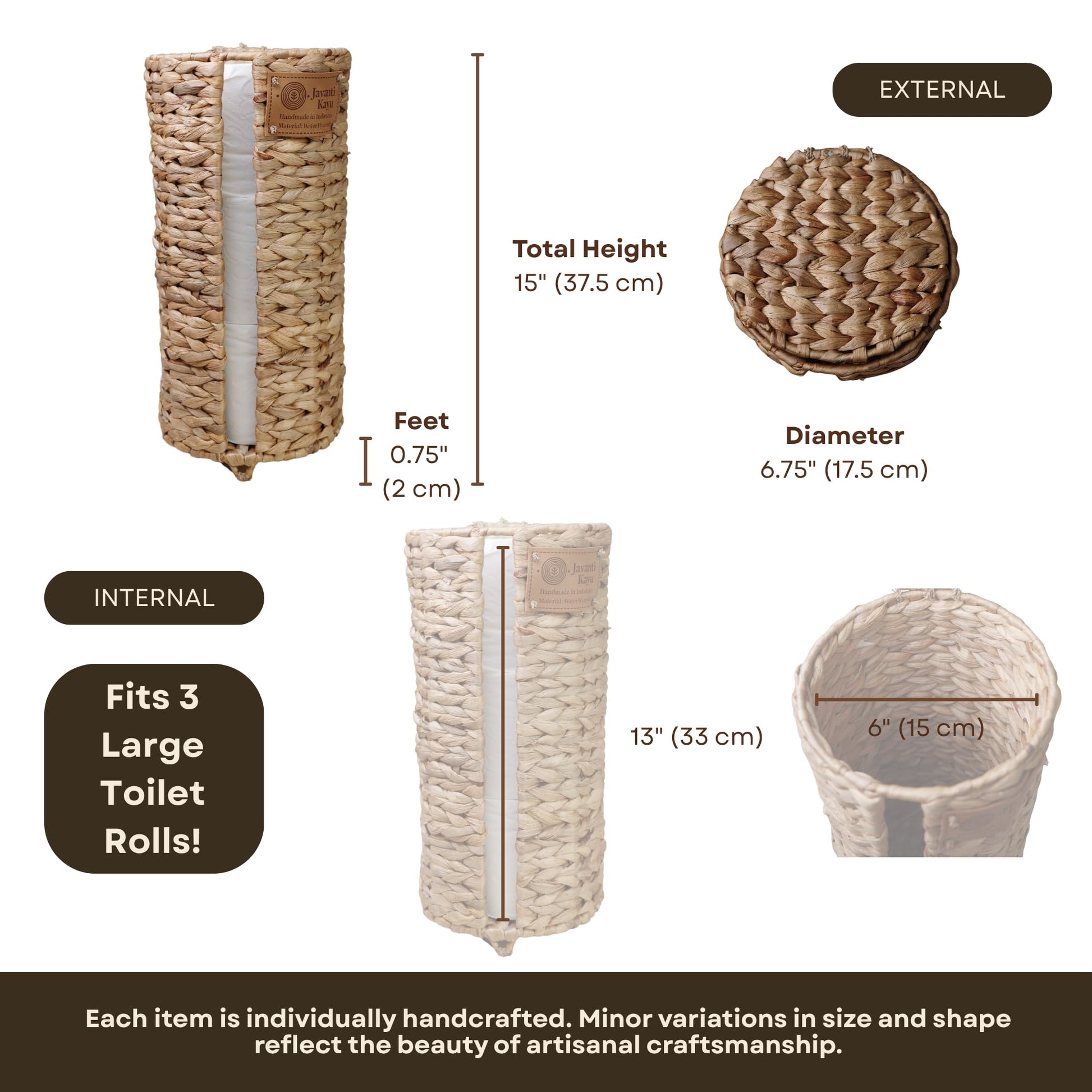 The Vanity — Lidded Water Hyacinth Basket