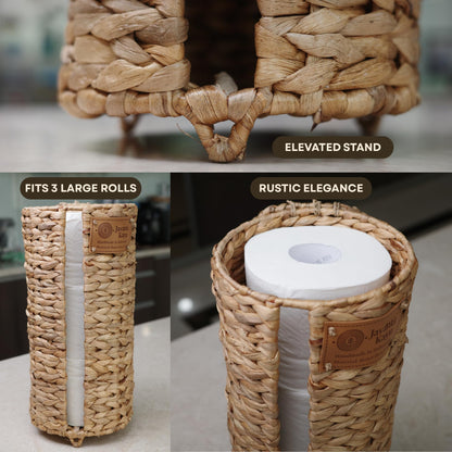 The Vanity — Lidded Water Hyacinth Basket