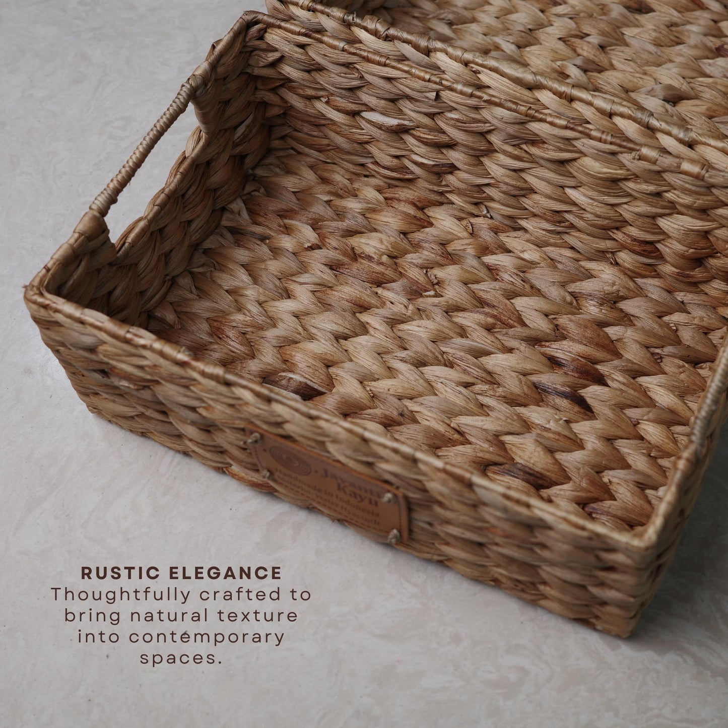 The Weave Set — Handwoven Water Hyacinth (Set of 5)