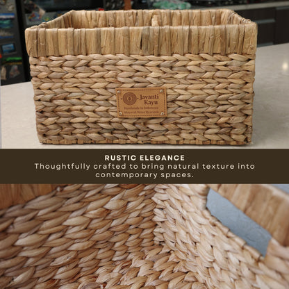 The Weave Set — Handwoven Water Hyacinth (Set of 5)