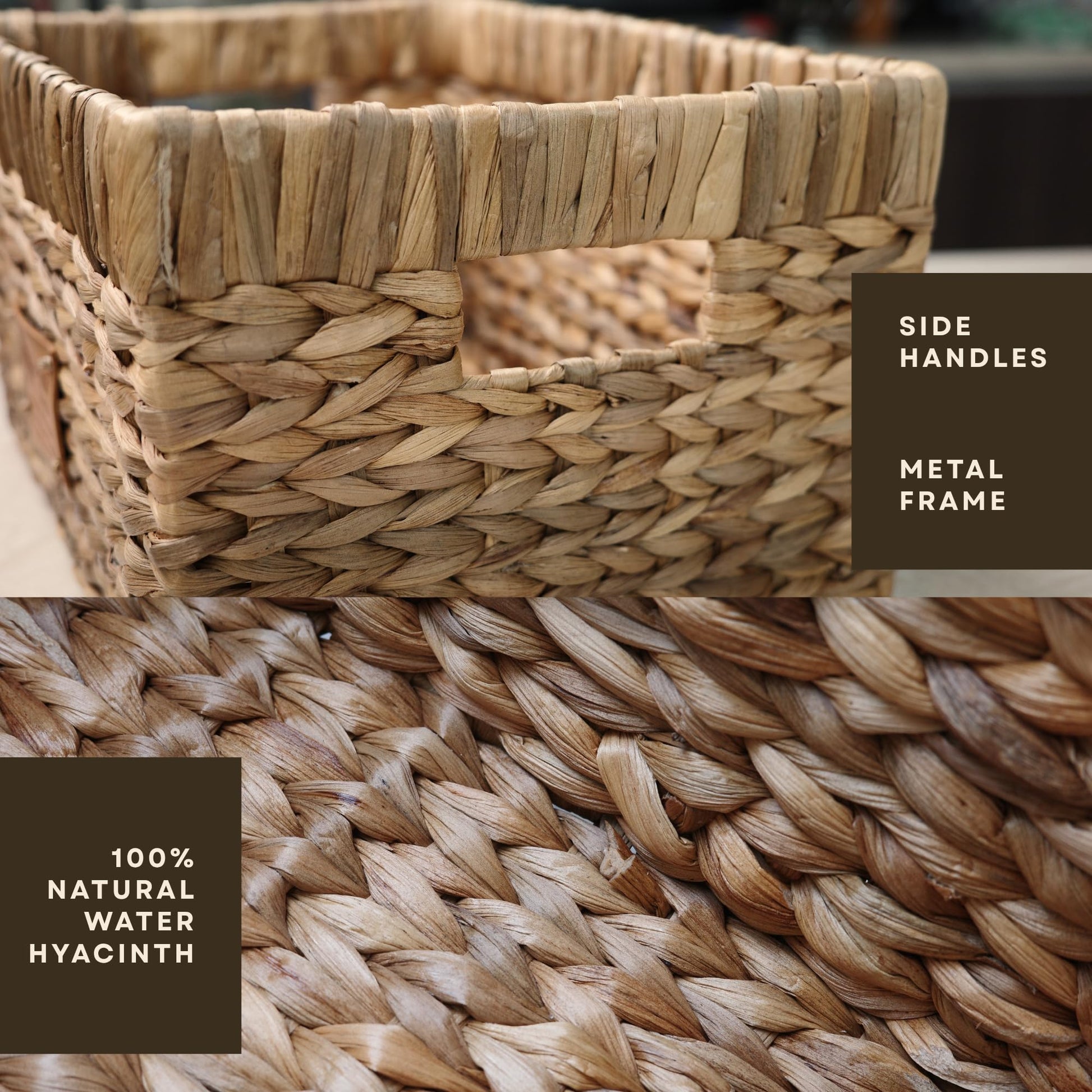 The Weave Set — Handwoven Water Hyacinth (Set of 5)