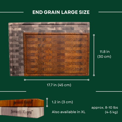 End Grain Premium Teak Chopping Board