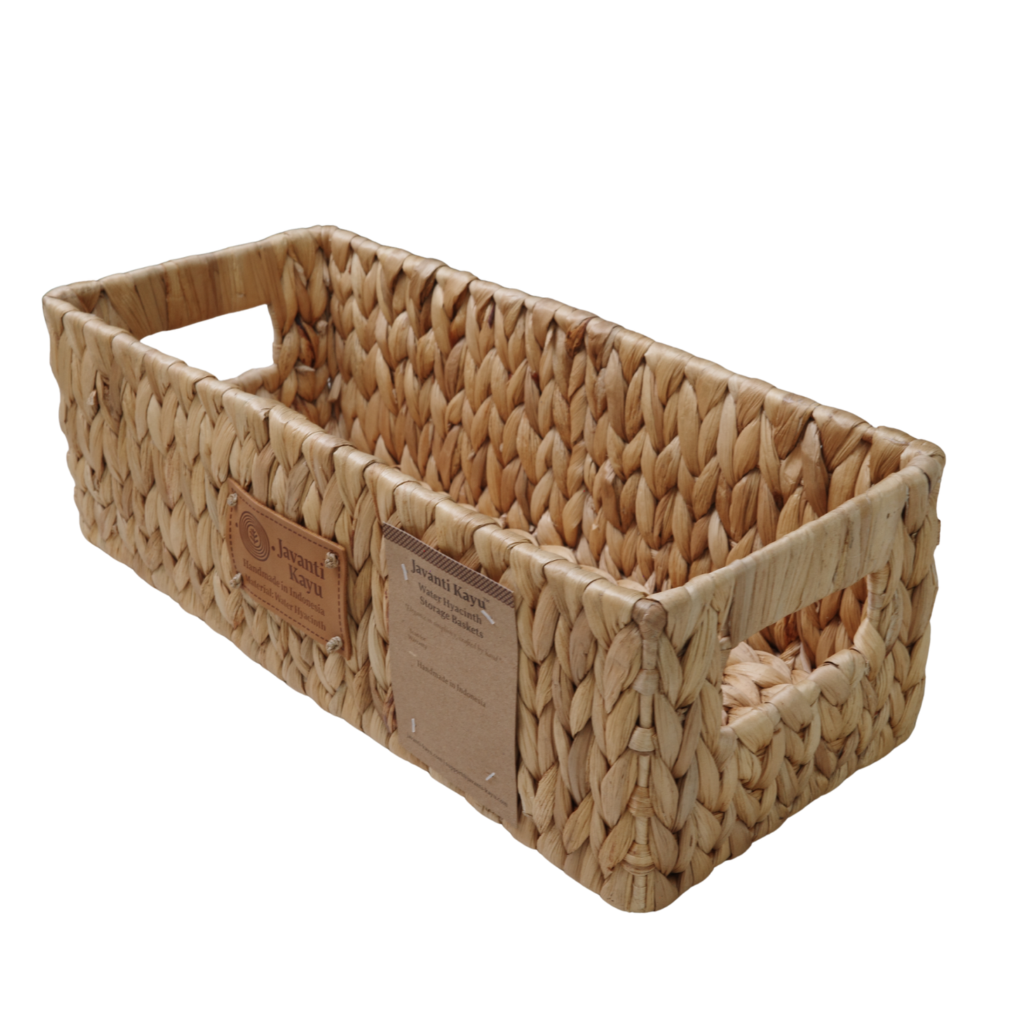 Handwoven Water Hyacinth Wicker Storage Baskets
