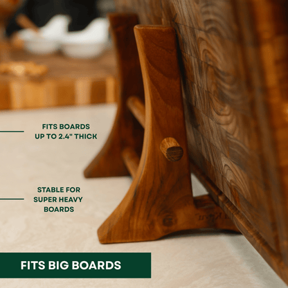 Teak Chopping Board Stand Rack