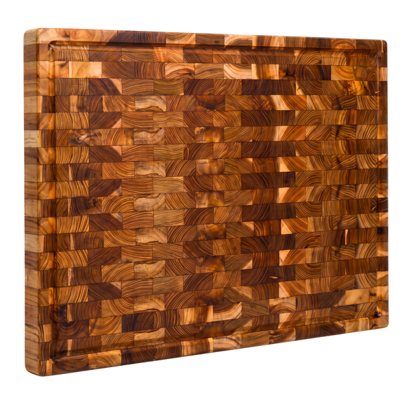 The Block — End-Grain Teak Cutting Board