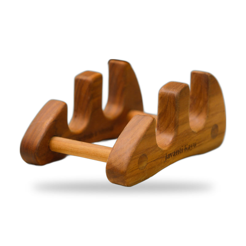 The Duo Stand — Teak Board Stand