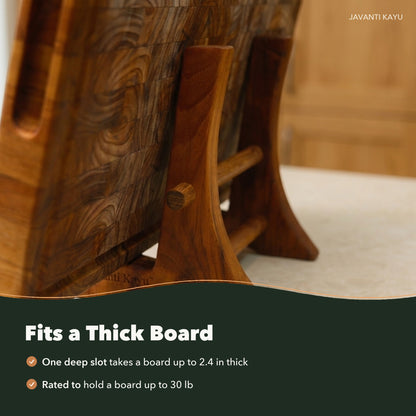 The Solo Stand — Teak Board Stand