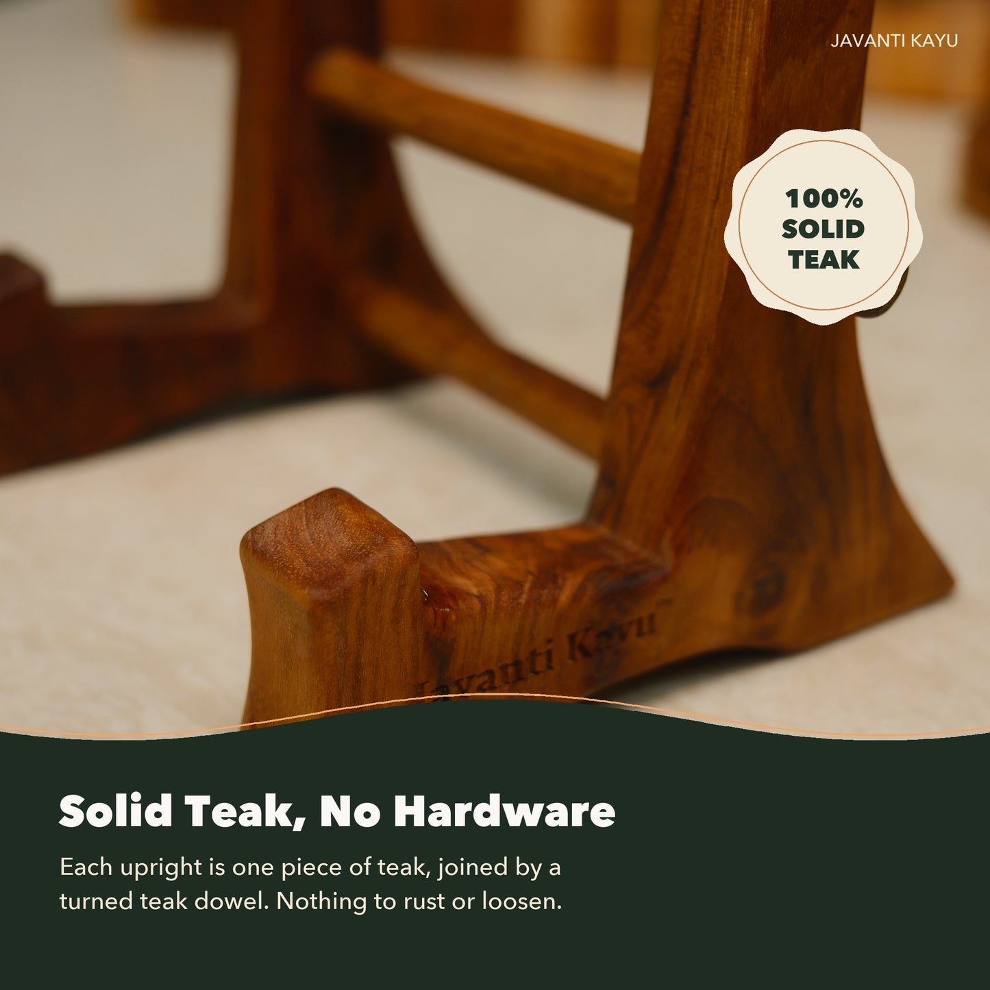 The Solo Stand — Teak Board Stand