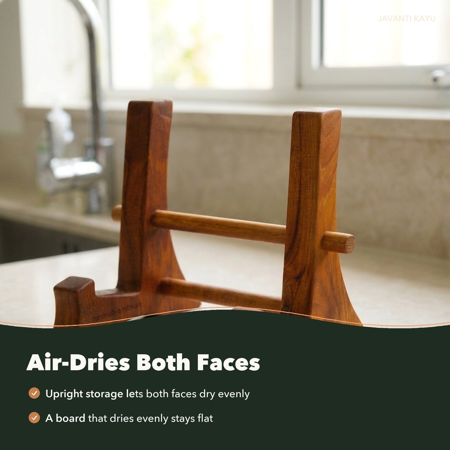 The Solo Stand — Teak Board Stand