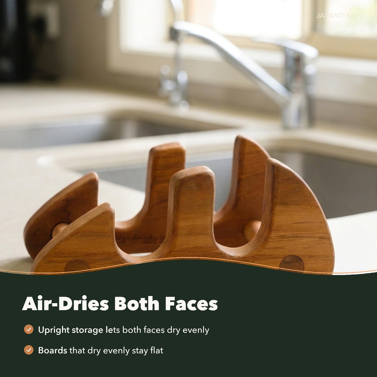 The Duo Stand — Teak Board Stand