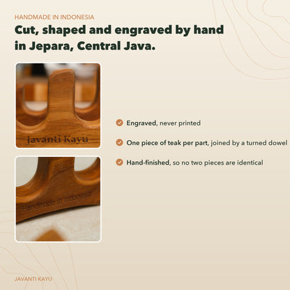 The Duo Stand — Teak Board Stand